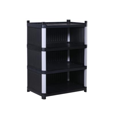 Plastik Raf 4 Katlı Kapalı Sabit